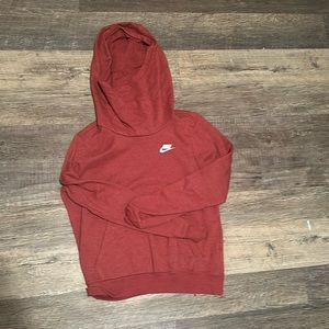 small pink nike hoodie